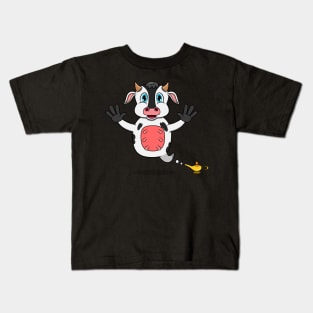 Of Cute Cow Ghost and Flying Kids T-Shirt